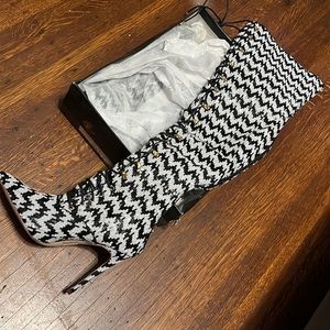 Gently worn thigh high heel boots